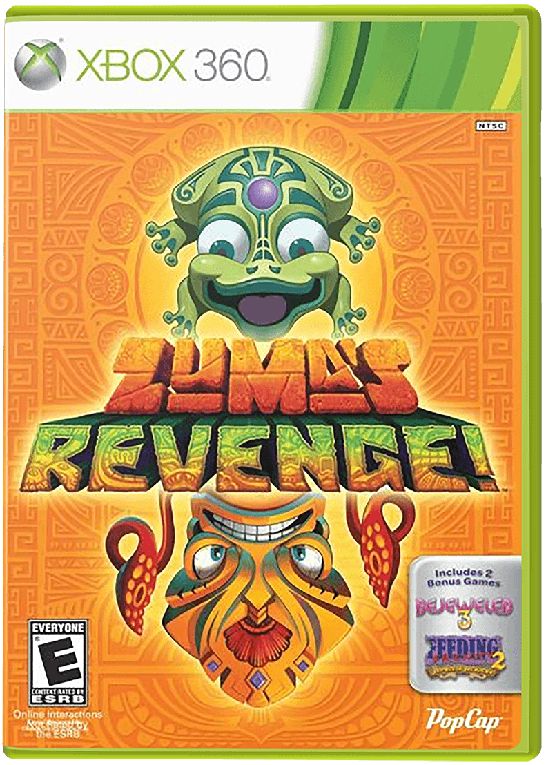 Zumas Revenge box art for Xbox 360